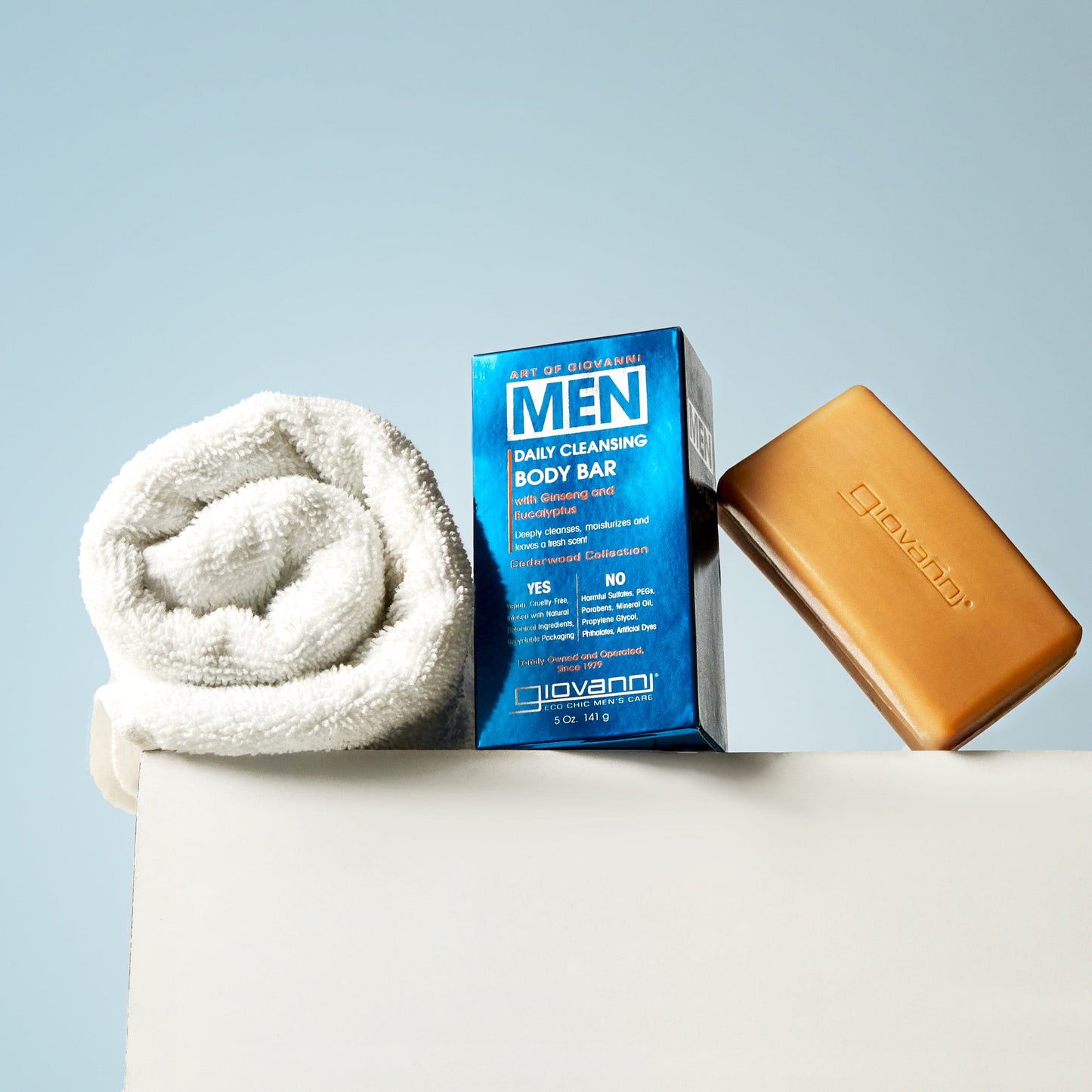 MEN Daily Cleansing Body Bar- with Ginseng & Eucalyptus