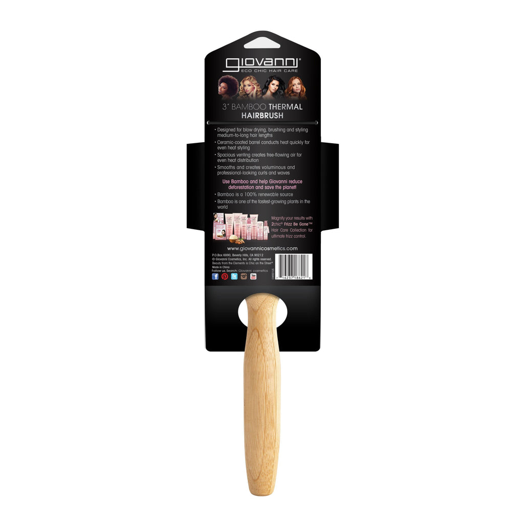 3" BAMBOO THERMAL HAIRBRUSH