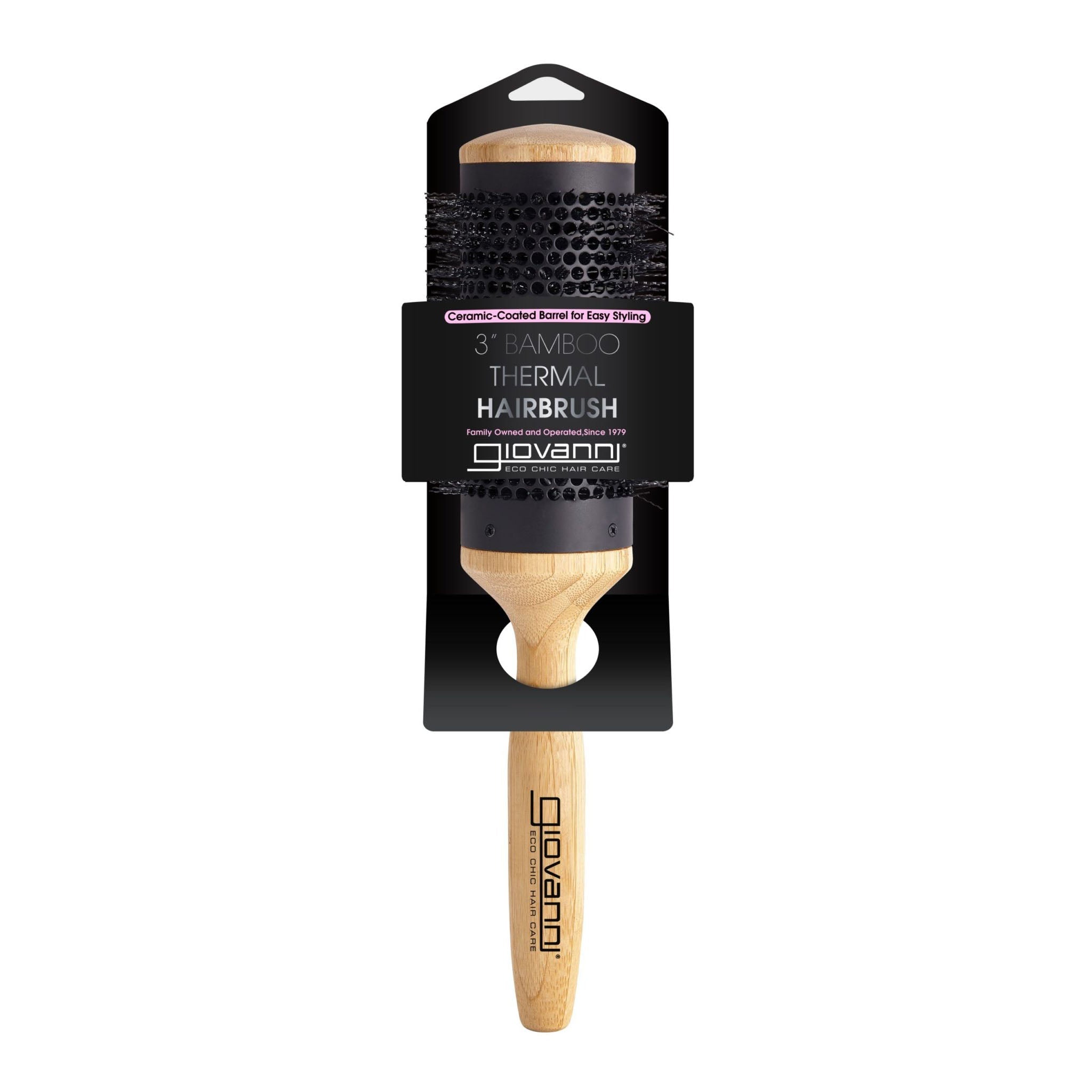 3" BAMBOO THERMAL HAIRBRUSH