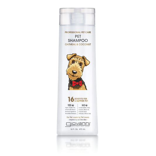 PROFESSIONAL PET SHAMPOO - OATMEAL & COCONUT - 16 oz