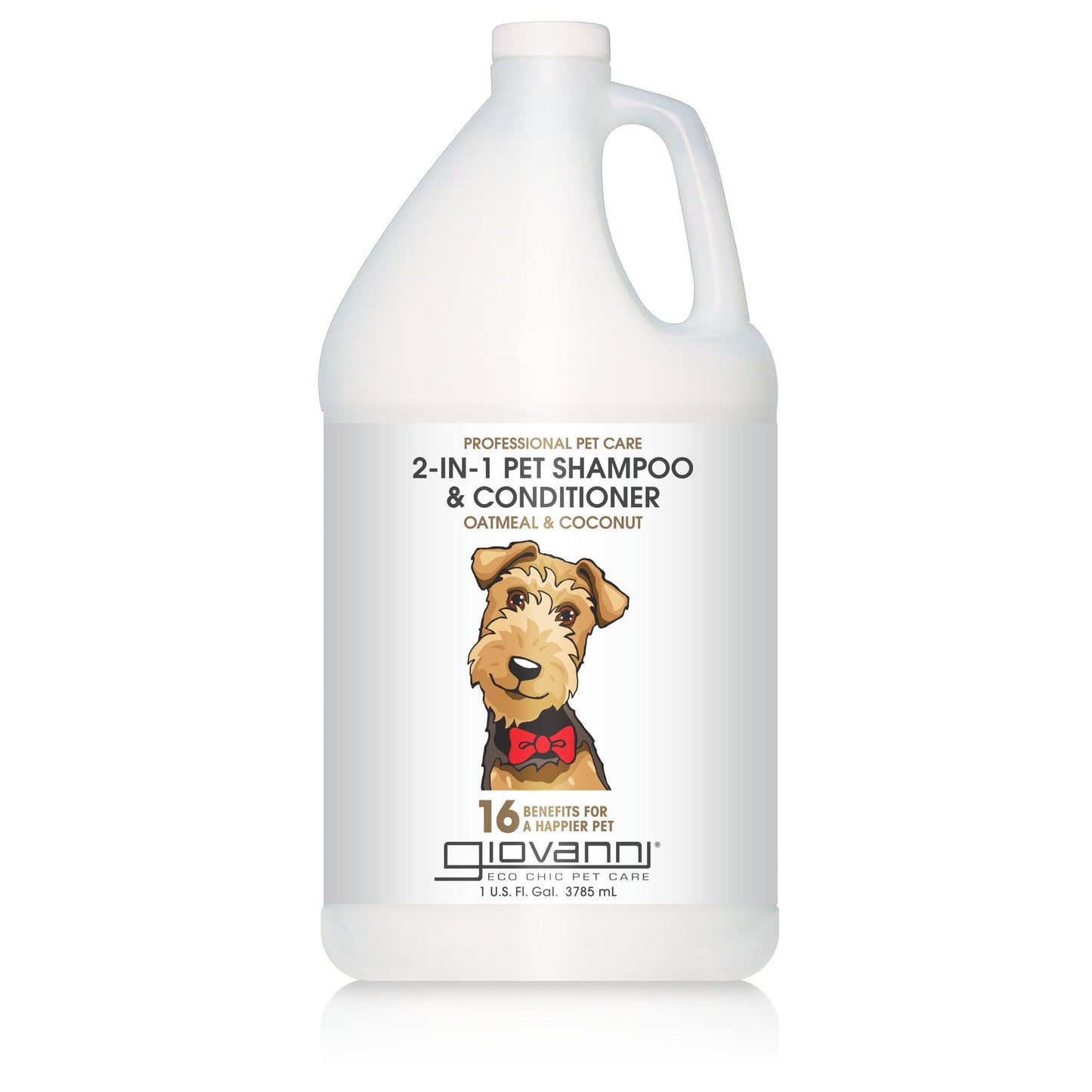 PROFESSIONAL 2-IN-1 PET SHAMPOO & CONDITIONER - OATMEAL & COCONUT - 128 oz (gallon)