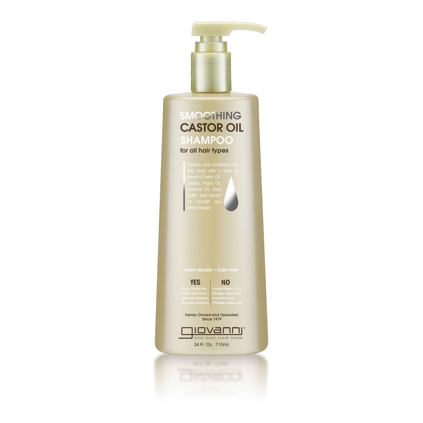 SMOOTHING CASTOR OIL SHAMPOO - 2 Sizes