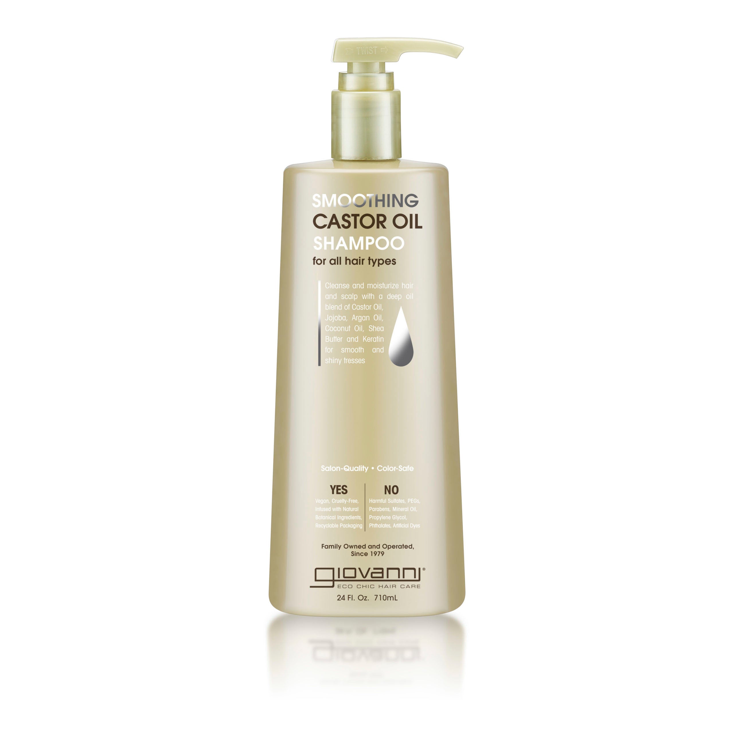 SMOOTHING CASTOR OIL SHAMPOO - 2 Sizes