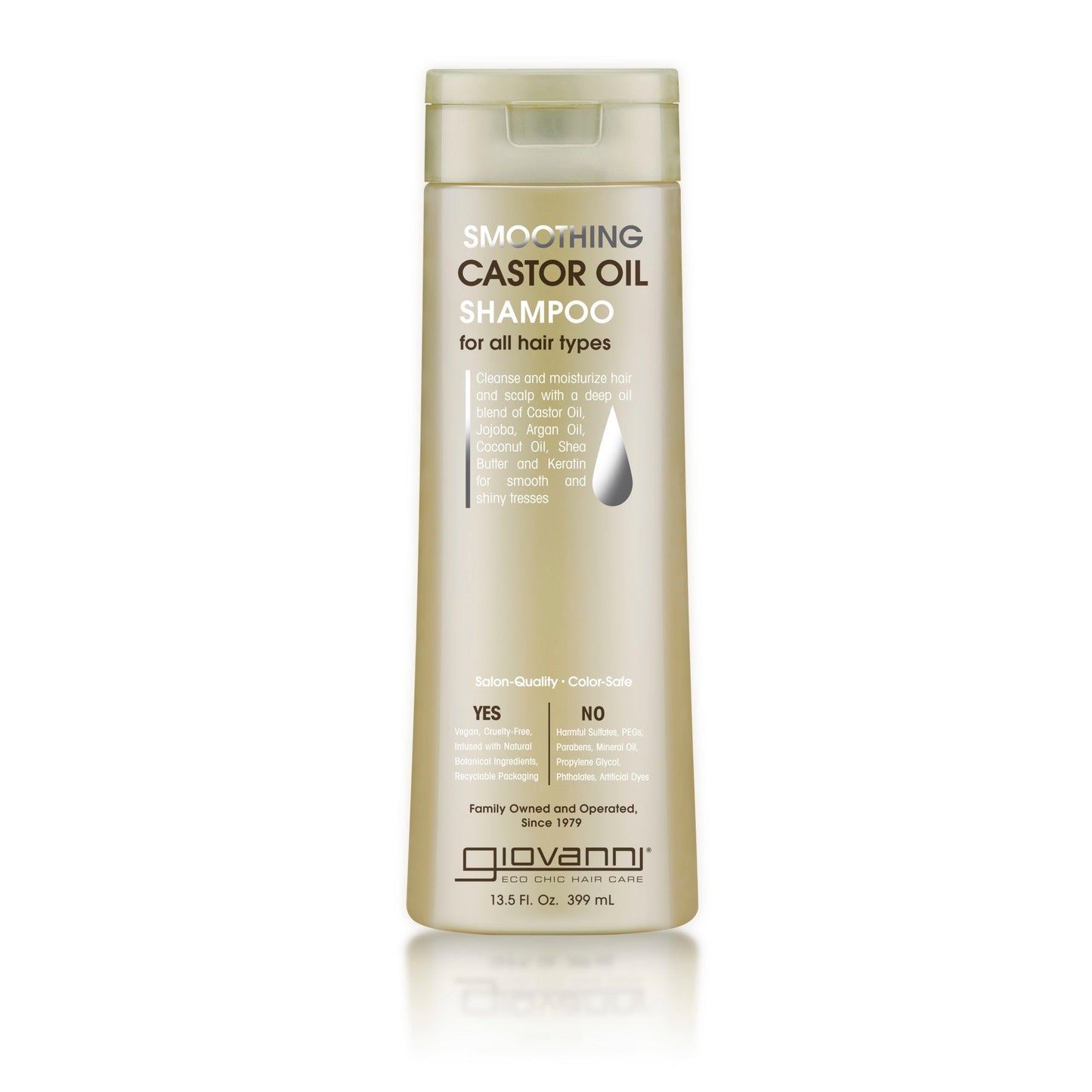 SMOOTHING CASTOR OIL SHAMPOO - 2 Sizes