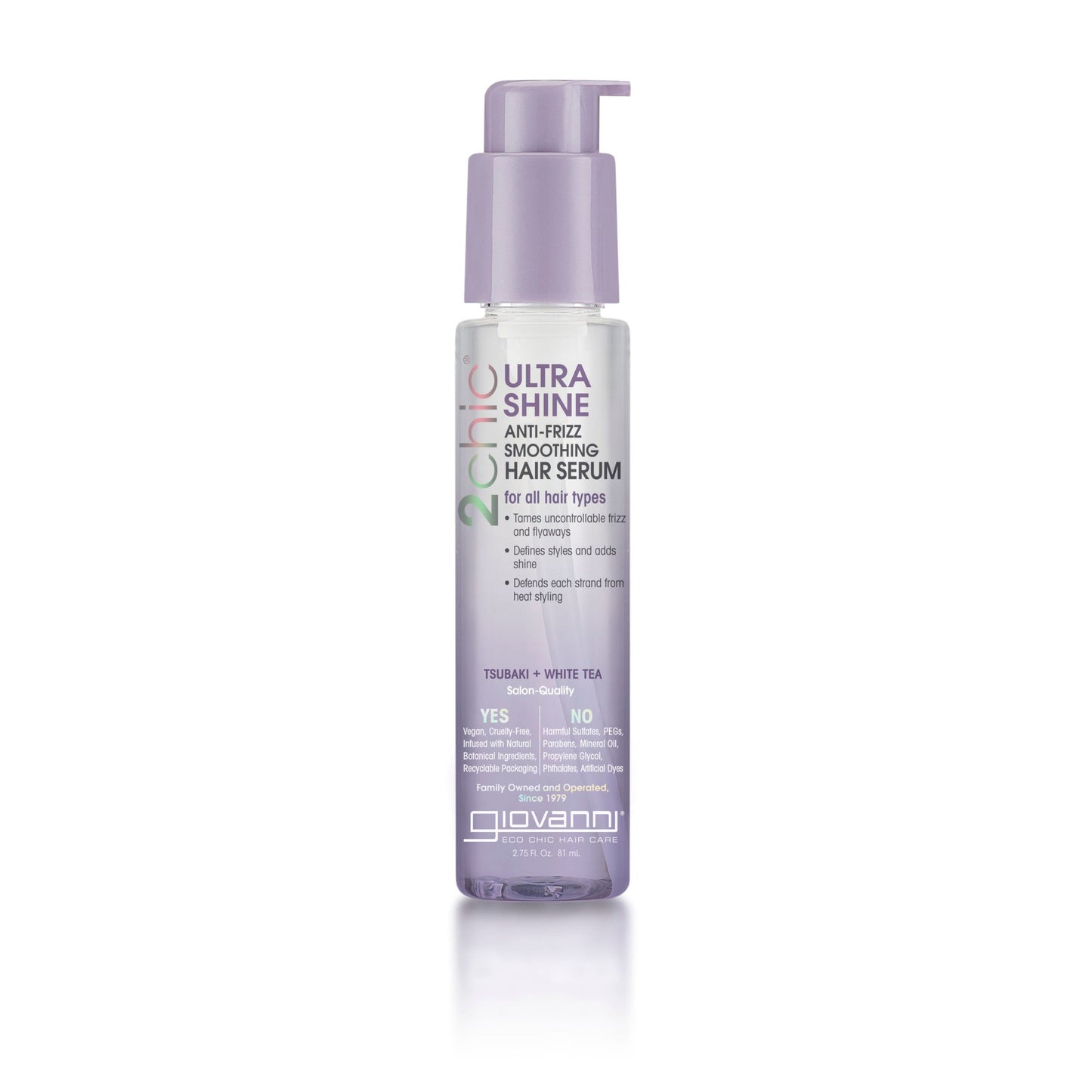 2chic® ULTRA-SHINE ANTI-FRIZZ SMOOTHING HAIR SERUM