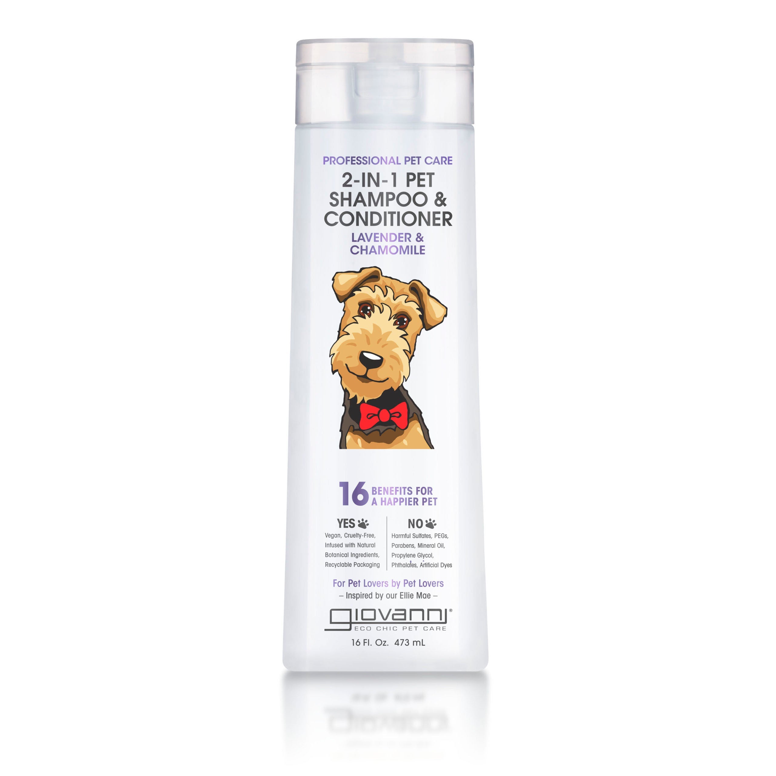 PROFESSIONAL 2-IN-1 PET SHAMPOO & CONDITIONER - LAVENDER & CHAMOMILE