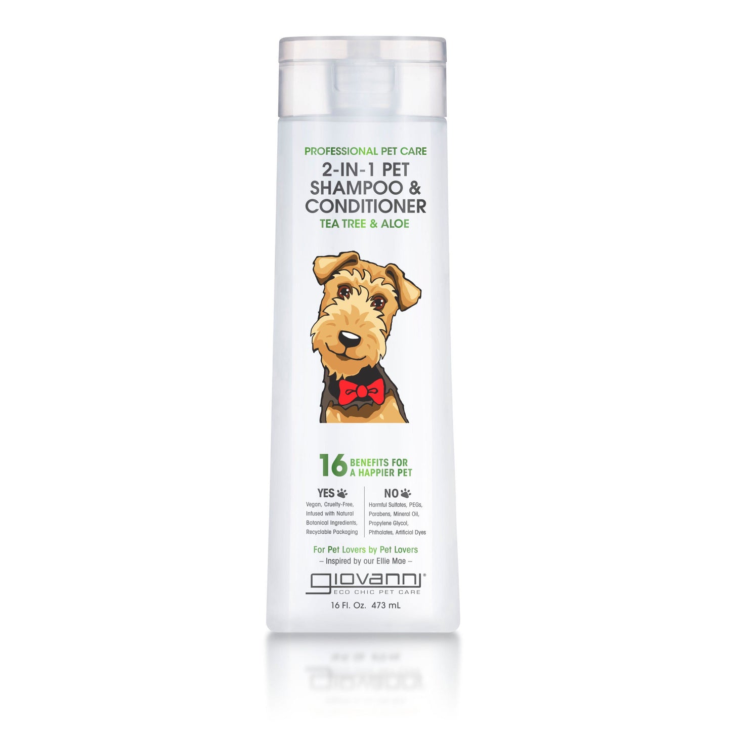 PROFESSIONAL 2-IN-1 PET SHAMPOO & CONDITIONER - TEA TREE & ALOE