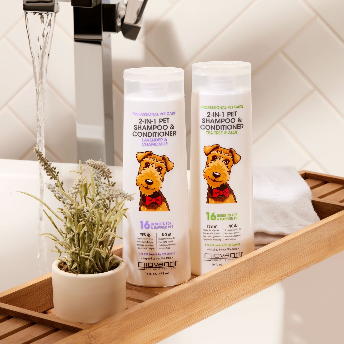 PROFESSIONAL 2-IN-1 PET SHAMPOO & CONDITIONER - LAVENDER & CHAMOMILE