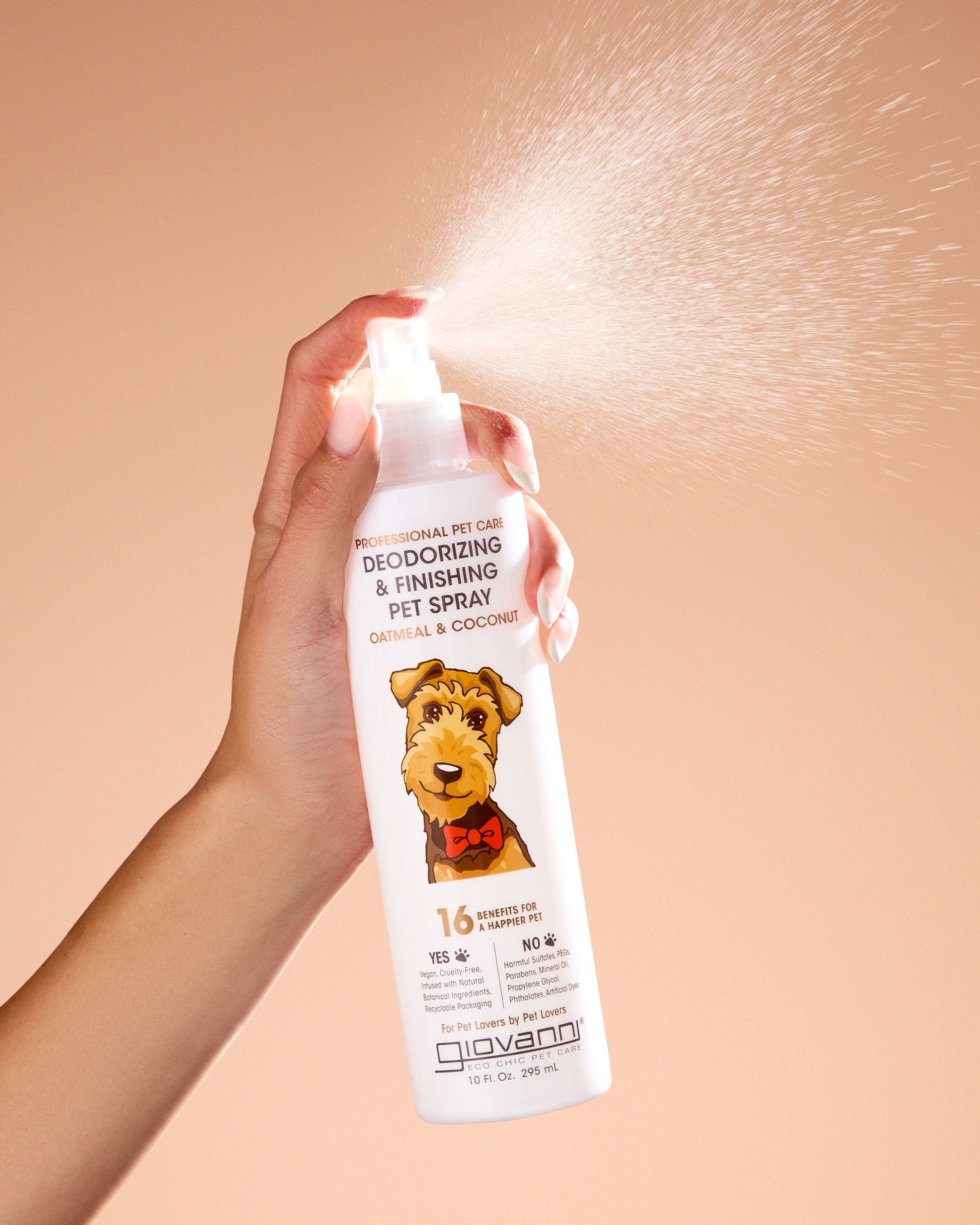 PROFESSIONAL PET DEODORIZING & FINISHING SPRAY - OATMEAL & COCONUT