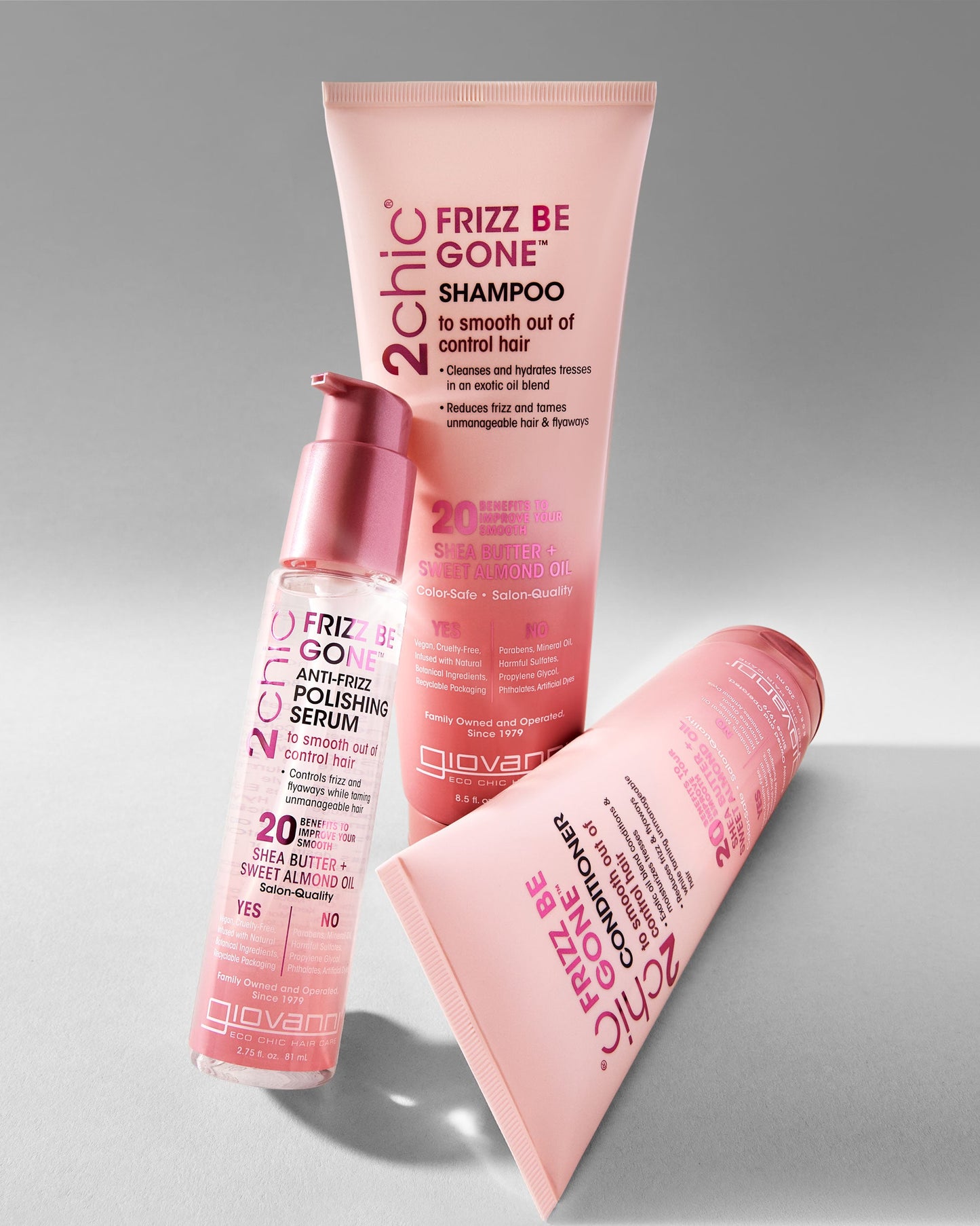 2chic® FRIZZ BE GONE™ ANTI-FRIZZ POLISHING SERUM