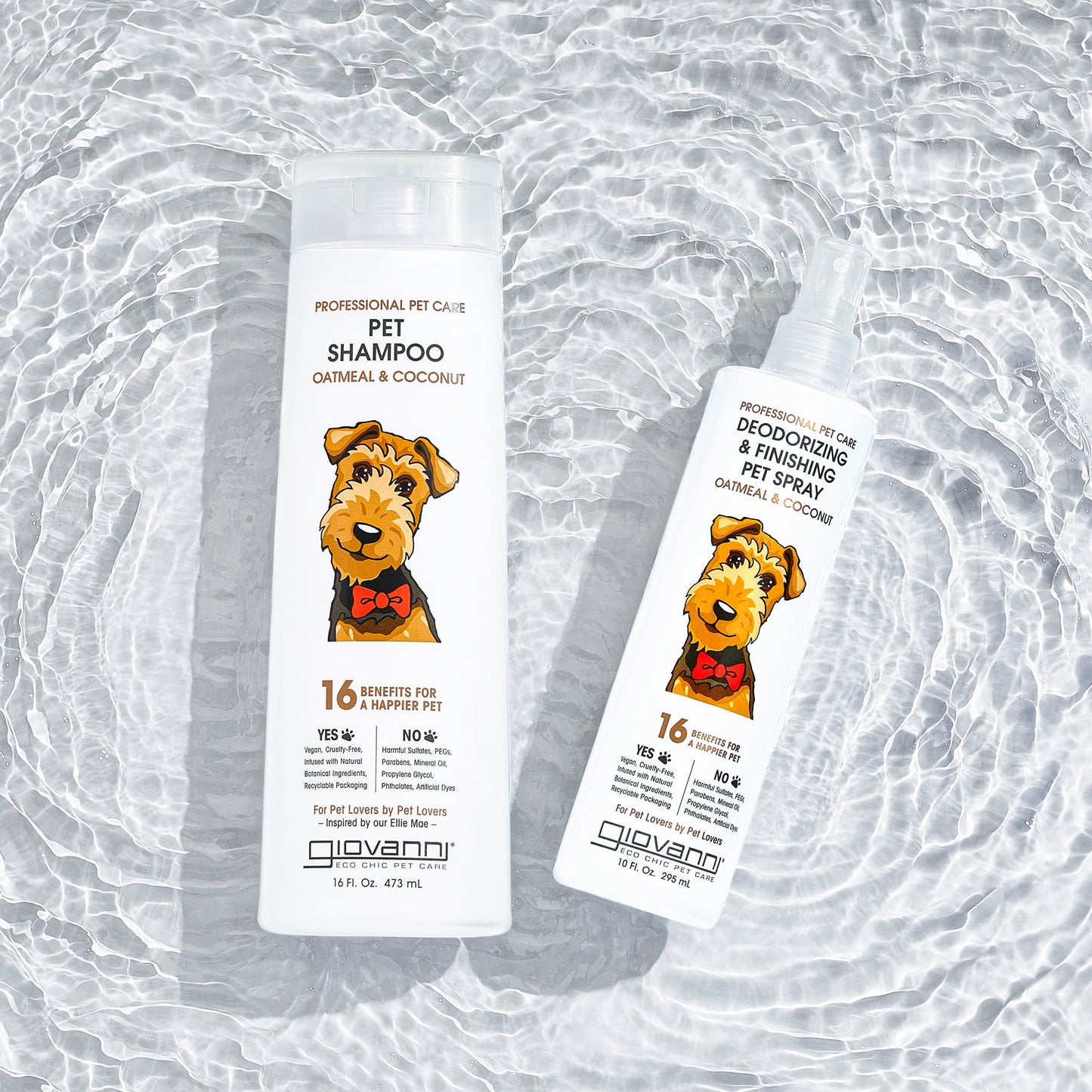 PROFESSIONAL PET SHAMPOO - OATMEAL & COCONUT - 16 oz