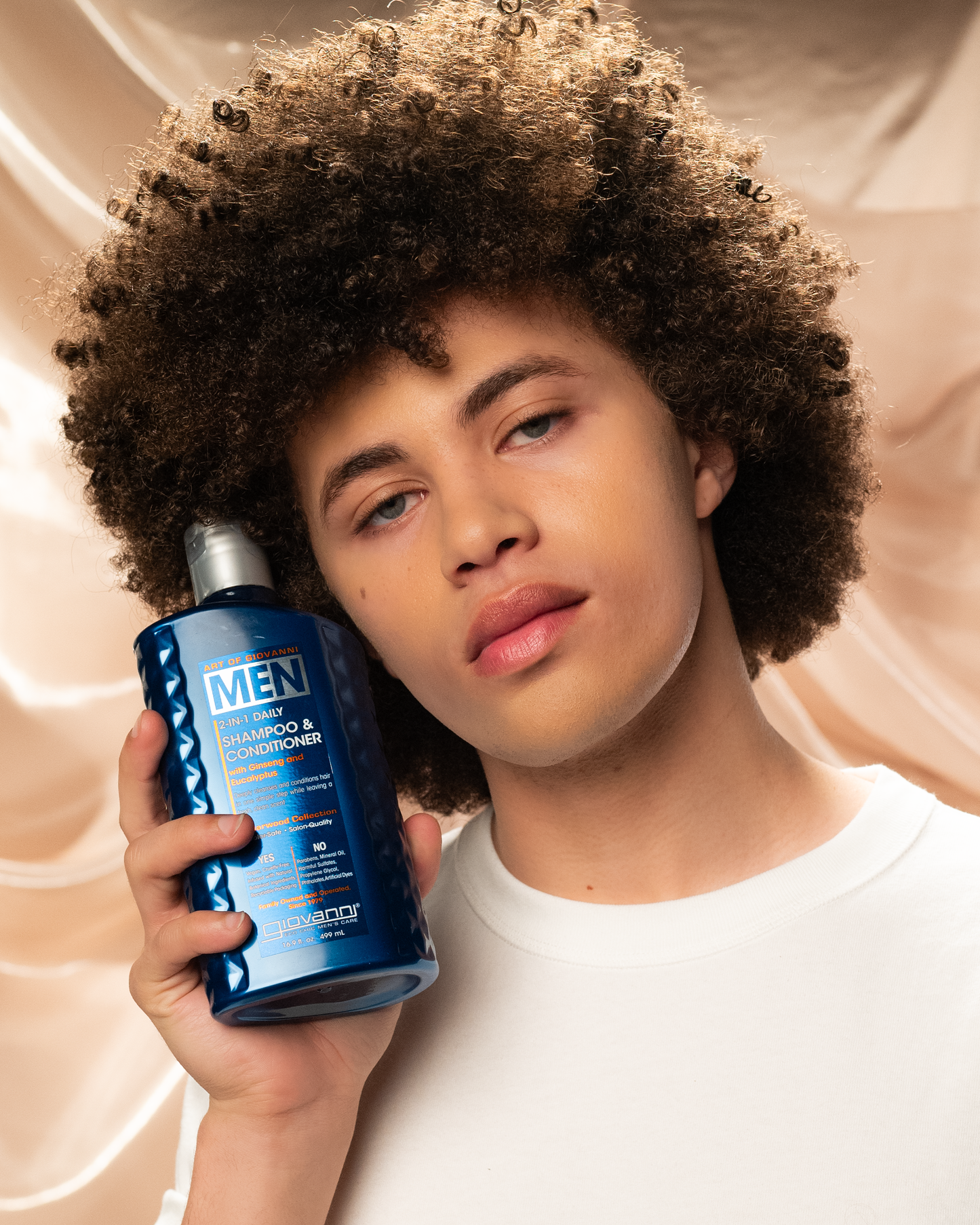 MEN 2-in-1 Daily Shampoo & Conditioner - with Ginseng & Eucalyptus